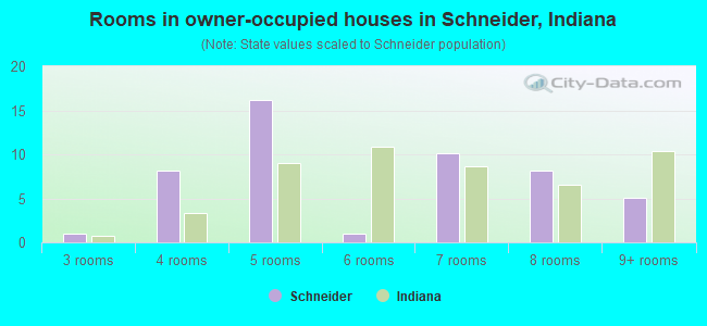 Rooms in owner-occupied houses in Schneider, Indiana
