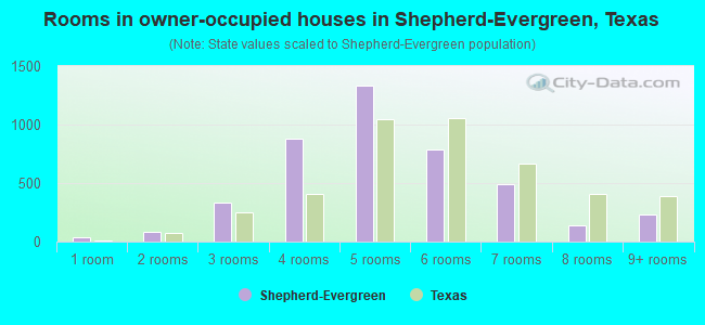 Rooms in owner-occupied houses in Shepherd-Evergreen, Texas