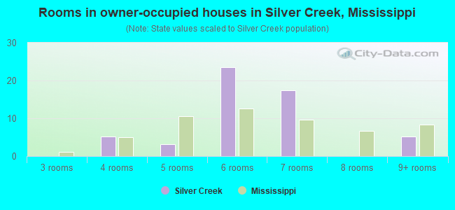 Rooms in owner-occupied houses in Silver Creek, Mississippi