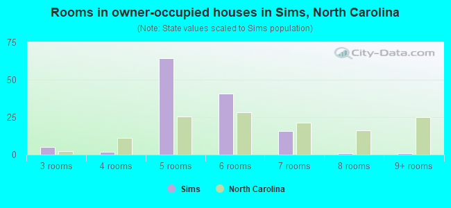 Rooms in owner-occupied houses in Sims, North Carolina