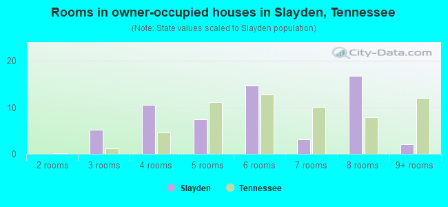 Rooms in owner-occupied houses in Slayden, Tennessee