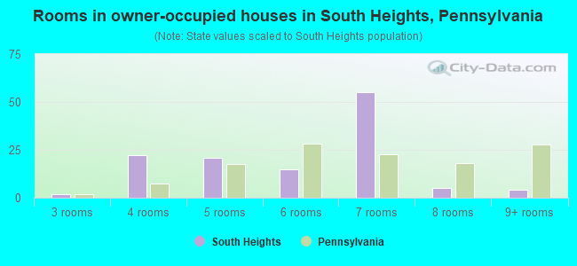 Rooms in owner-occupied houses in South Heights, Pennsylvania