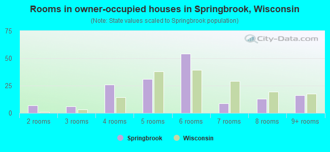 Rooms in owner-occupied houses in Springbrook, Wisconsin