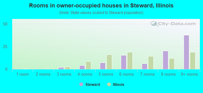 Rooms in owner-occupied houses in Steward, Illinois