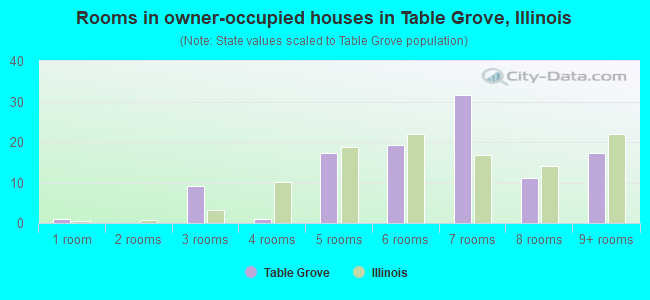 Rooms in owner-occupied houses in Table Grove, Illinois