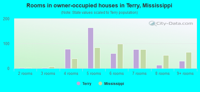 Rooms in owner-occupied houses in Terry, Mississippi