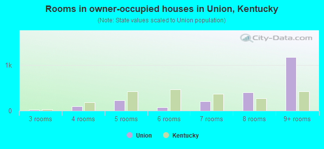Rooms in owner-occupied houses in Union, Kentucky