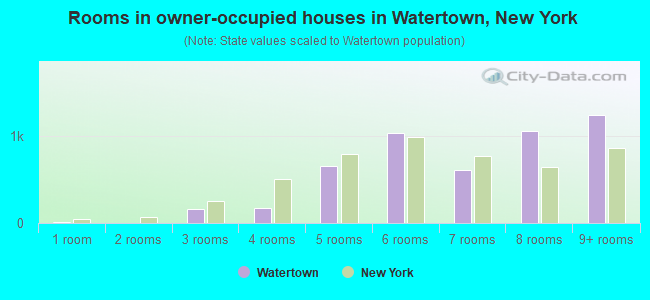 Rooms in owner-occupied houses in Watertown, New York