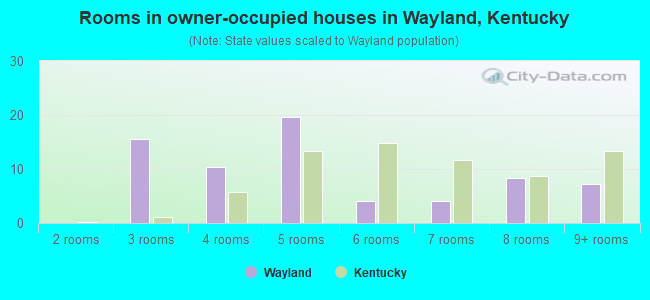 Rooms in owner-occupied houses in Wayland, Kentucky