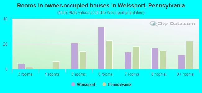 Rooms in owner-occupied houses in Weissport, Pennsylvania