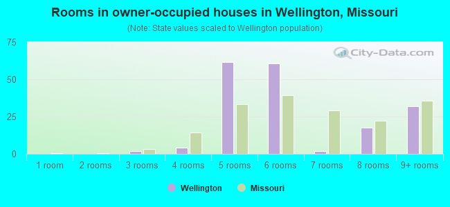 Rooms in owner-occupied houses in Wellington, Missouri