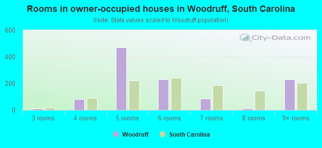 Rooms in owner-occupied houses in Woodruff, South Carolina