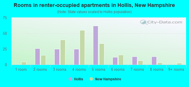 Rooms in renter-occupied apartments in Hollis, New Hampshire