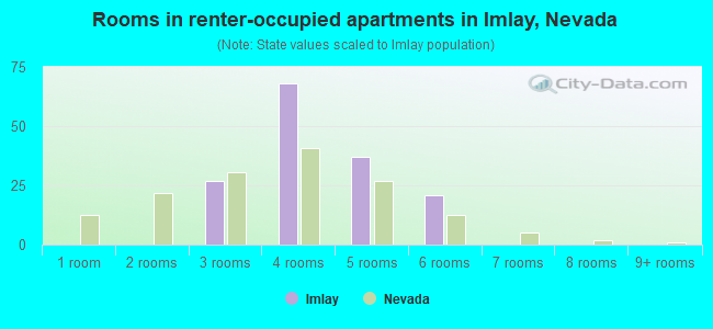 Rooms in renter-occupied apartments in Imlay, Nevada