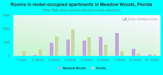 Rooms in renter-occupied apartments in Meadow Woods, Florida