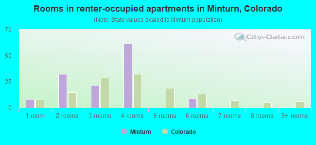 Rooms in renter-occupied apartments in Minturn, Colorado