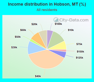 Income distribution in Hobson, MT (%)