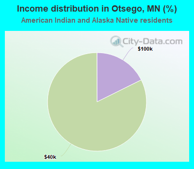 Income distribution in Otsego, MN (%)