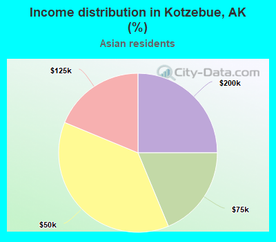 Income distribution in Kotzebue, AK (%)