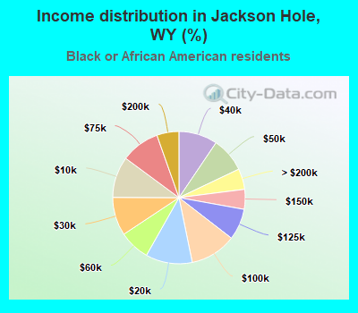 Income distribution in Jackson Hole, WY (%)