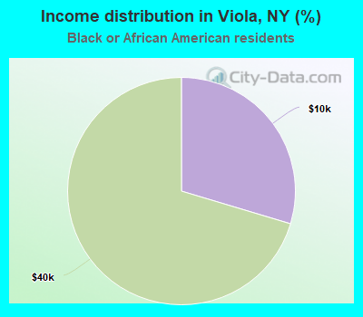 Income distribution in Viola, NY (%)