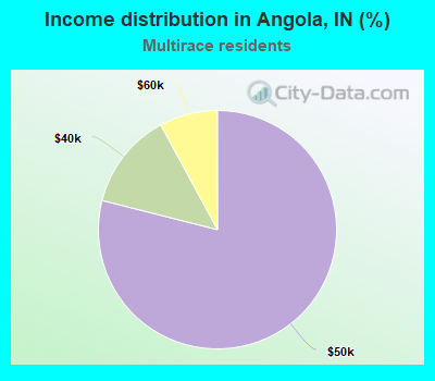 Income distribution in Angola, IN (%)