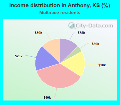 Income distribution in Anthony, KS (%)