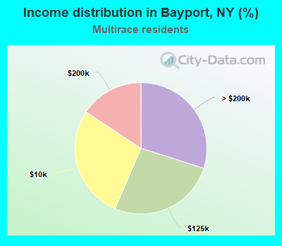 Income distribution in Bayport, NY (%)
