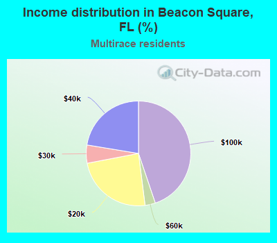 Income distribution in Beacon Square, FL (%)