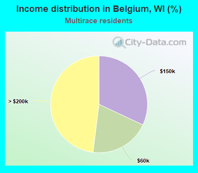 Income distribution in Belgium, WI (%)