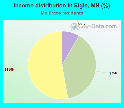 Income distribution in Elgin, MN (%)