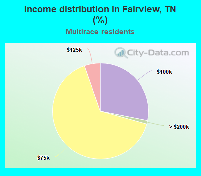 Income distribution in Fairview, TN (%)
