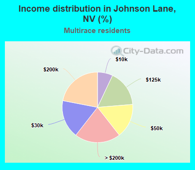 Income distribution in Johnson Lane, NV (%)