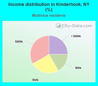 Income distribution in Kinderhook, NY (%)