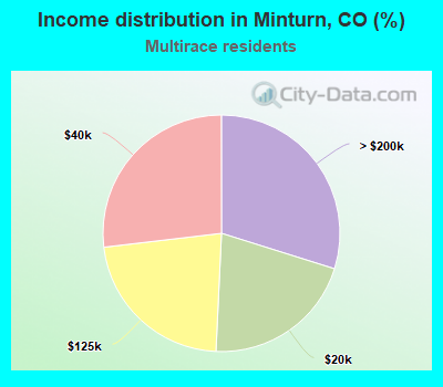 Income distribution in Minturn, CO (%)