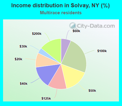Income distribution in Solvay, NY (%)