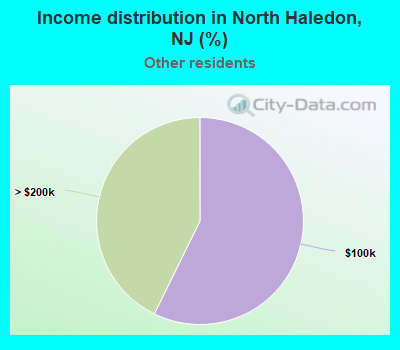 Income distribution in North Haledon, NJ (%)