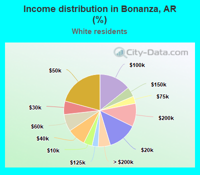 Income distribution in Bonanza, AR (%)