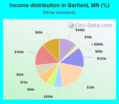 Income distribution in Garfield, MN (%)