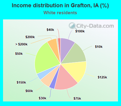 Income distribution in Grafton, IA (%)