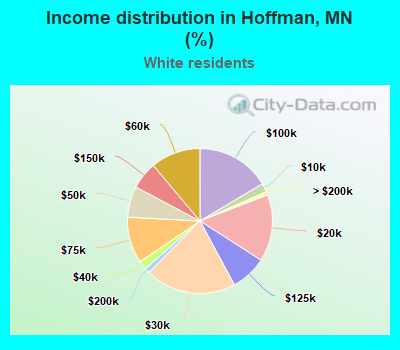 Income distribution in Hoffman, MN (%)