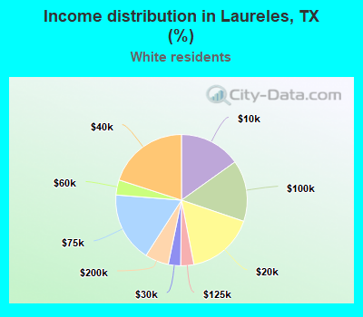 Income distribution in Laureles, TX (%)