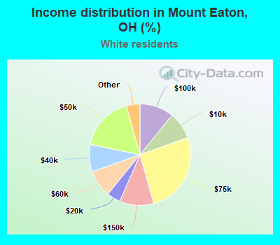 Income distribution in Mount Eaton, OH (%)