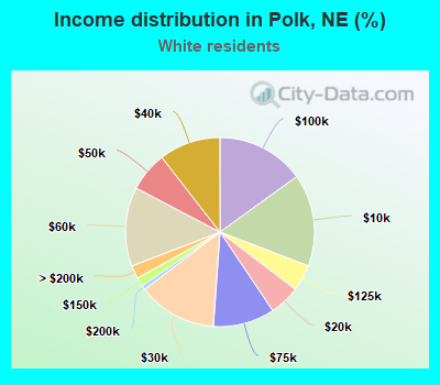 Income distribution in Polk, NE (%)