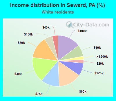 Income distribution in Seward, PA (%)