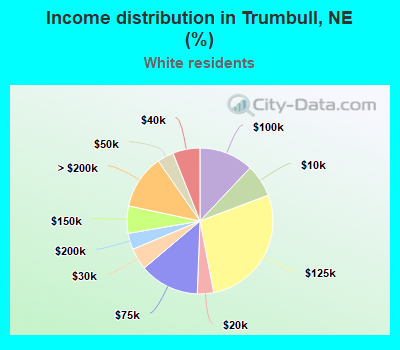 Income distribution in Trumbull, NE (%)