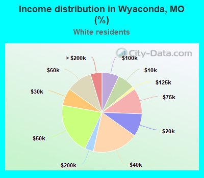 Income distribution in Wyaconda, MO (%)