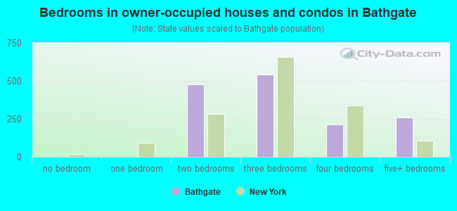 Bedrooms in owner-occupied houses and condos in Bathgate