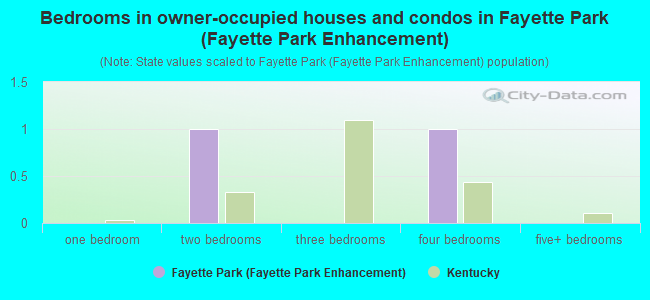 Bedrooms in owner-occupied houses and condos in Fayette Park (Fayette Park Enhancement)