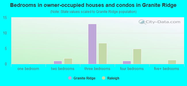 Bedrooms in owner-occupied houses and condos in Granite Ridge